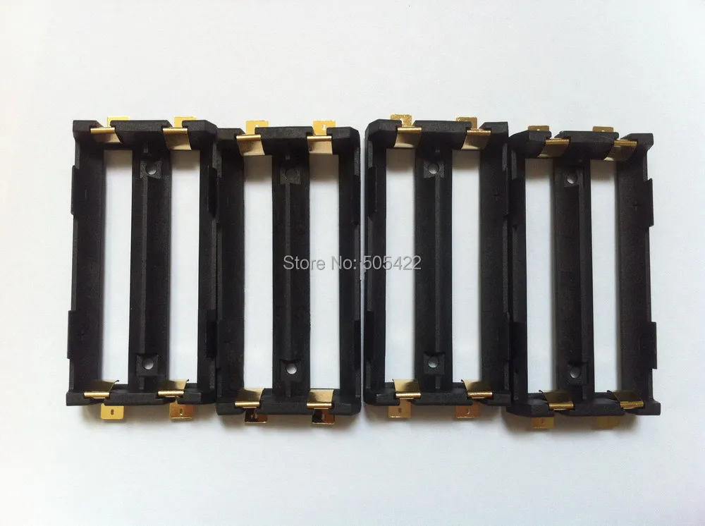 100 шт./лот SMD SMT 18650 Футляр для аккумулятора двойной слот Коробка аккумуляторов с