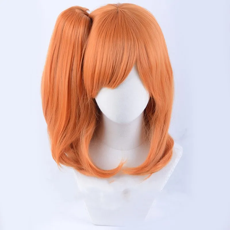 Отлично! Парик для косплея Kousaka Honoka оранжевый парик из синтетических волос