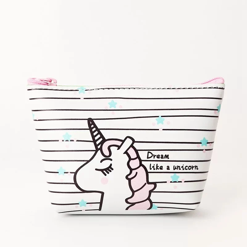 Thin unicorn small Косметичка с единорогом, женская сумка для макияжа, мини-косметичка, органайзер для макияжа, сумка для хранения, сумка для дорожного набора, многокарманная женская сумка - Цвет: Thin unicorn small