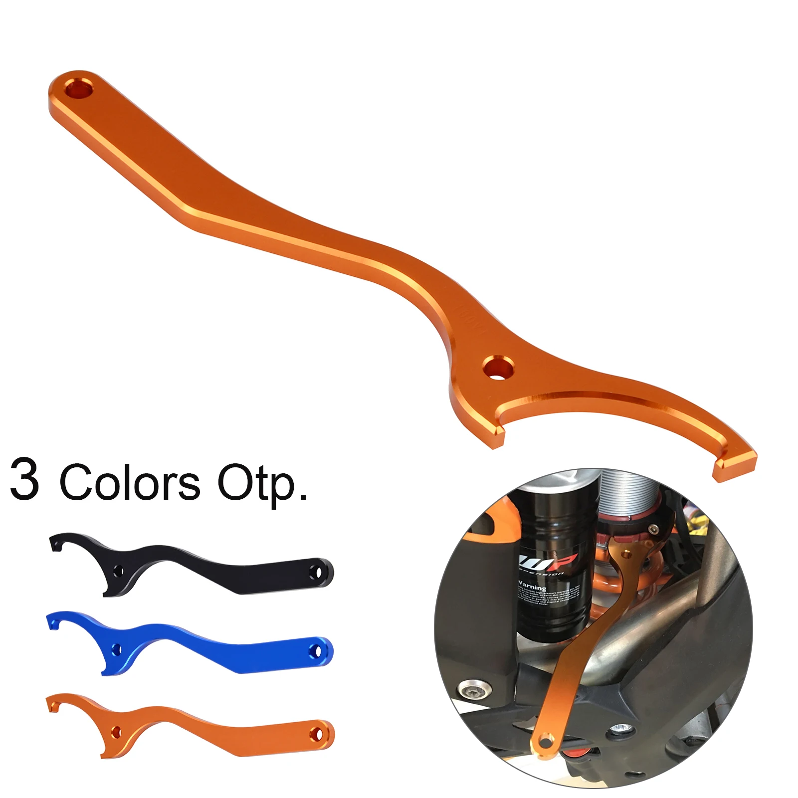 

Rear Damping Shock Spanner Wrench Tool For KTM 125 150 250 300 350 450 500 SX SX-F XC XC-F XC-W XCF-W EXC EXC-F 2011-2016 SXF