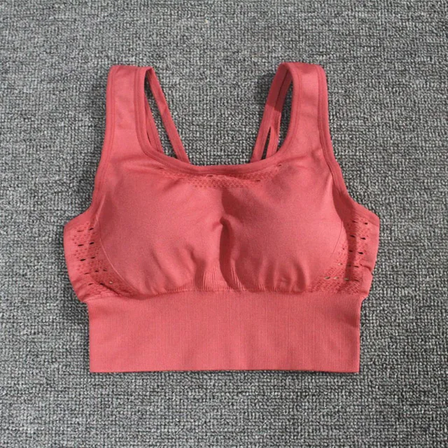 Red Bras 2 шт. женский бесшовный энергетическая Йога Комплект Спортивный бюстгальтер на бретельках+ леггинсы с высокой талией супер эластичные спортивные колготки для бега - Цвет: Red Bras
