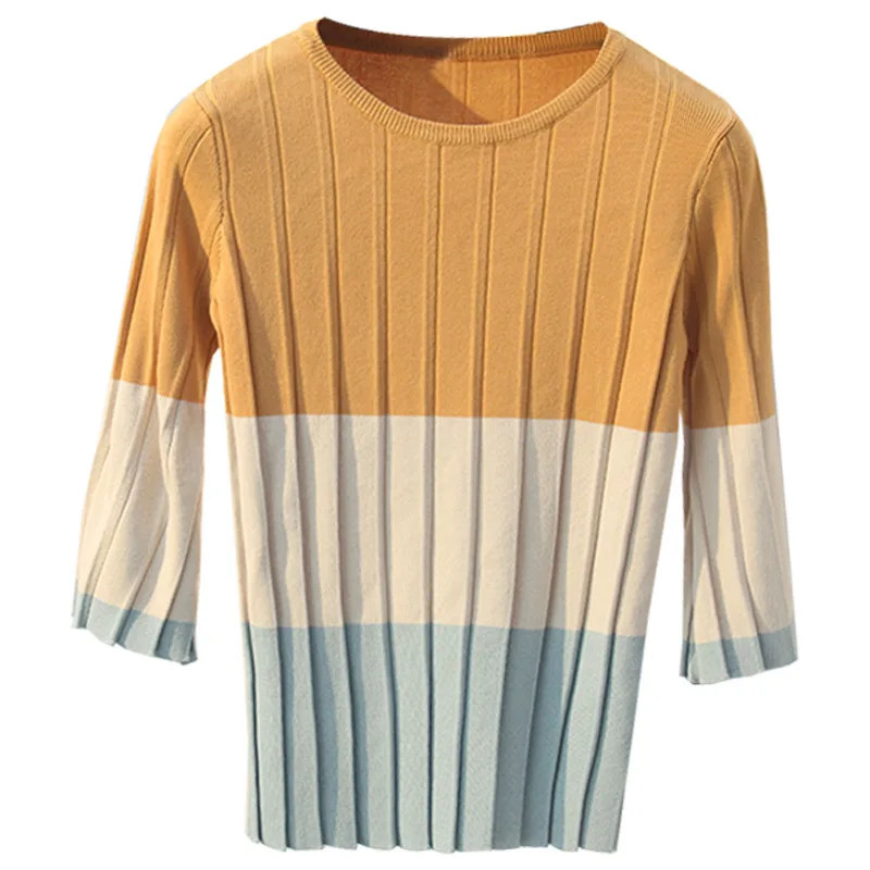 Loose Thin Sweaters Women Summer Casual Knitting Tops O-neck Knitted Shirts All Match Femme Pull 2019 Pullovers Ladies | Женская одежда