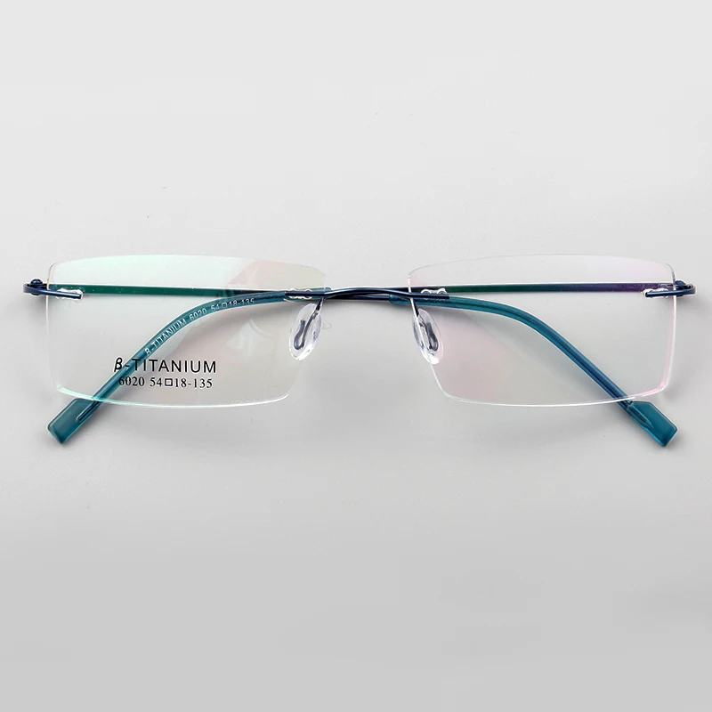 Sunny spot wholesale new frameless memory metal myopia glasses frame anti-blue computer radiation glasses frame