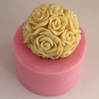 Стерео Роза Силиконовые ручной работы Мыло Свеча Плесень|candle mold|rose siliconesilicone handmade