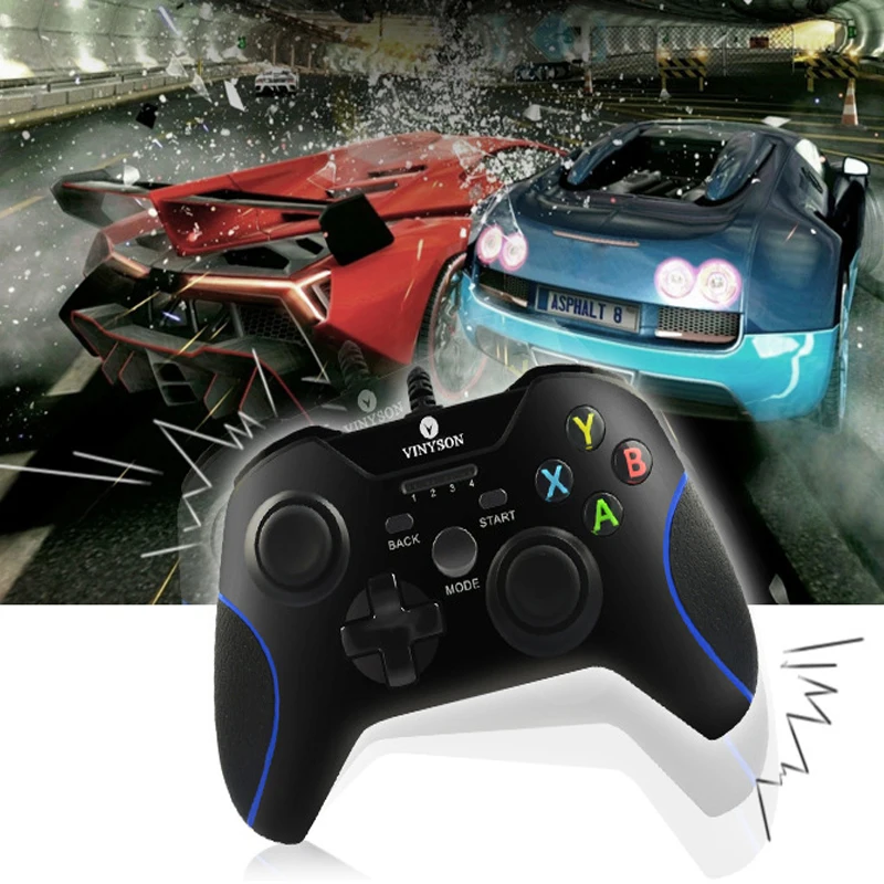 Игровой джойстик VINYSON Проводной контроллер PS3 для Android Совместим с джойстиком Геймпад для Джойстик для ПК с Windows TV