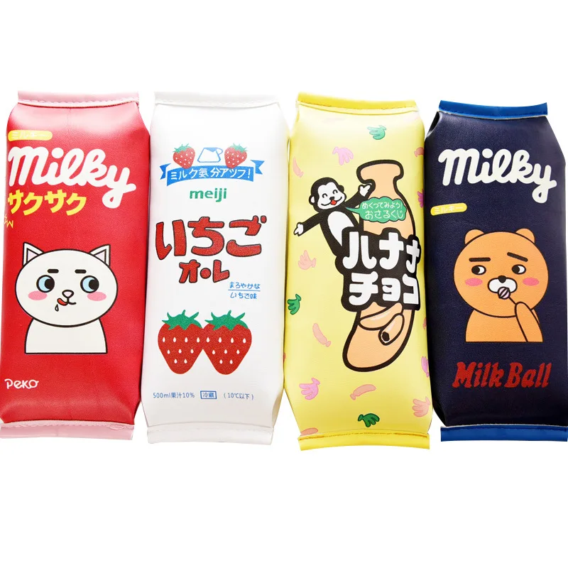 Милые аниме Kawaii для хранения японской ручки на молнии пеналы сумка Корейская