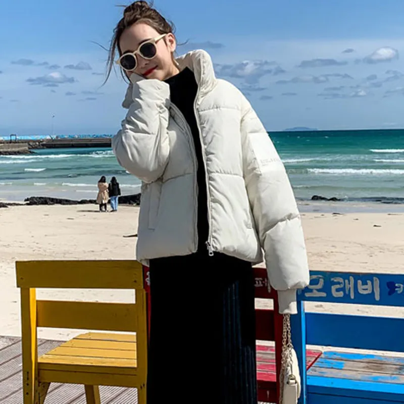 2019 модная осенне-зимняя куртка женские парки повседневные свободные пальто с