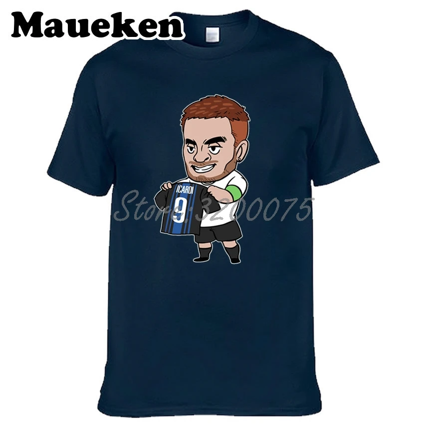 Мужская футболка Mauro Icardi 9 Goal time Holding up captain Argentina W18050609|Мужские футболки| |