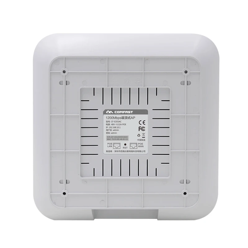 COMFAST Беспроводной Ap CF-E355AC 1200 М Потолок AP 5.8 Г + 2.4 Крытый 48 В POE Wi-fi Точка доступа