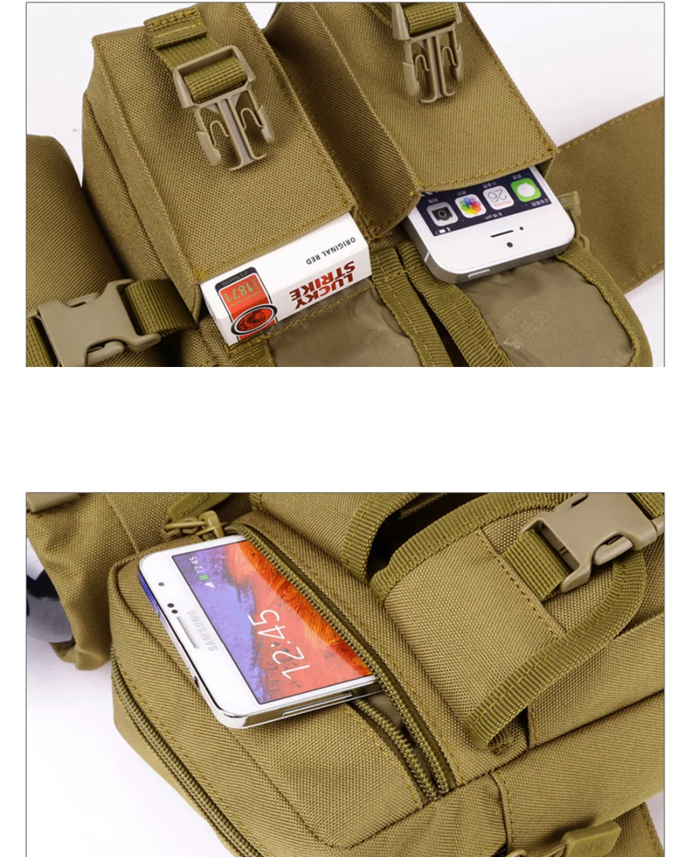 Нейлоновая поясная сумка для мужчин прочная забавная бананка в стиле милитари