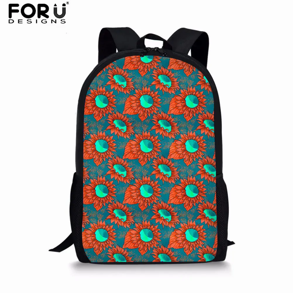 Z4757C FORUDESIGNS/комплект школьных сумок с цветочным принтом и подсолнухом для девочек-подростков, школьный рюкзак для женщин, дорожные сумки на плечо, школьные сумки - Цвет: Z4757C