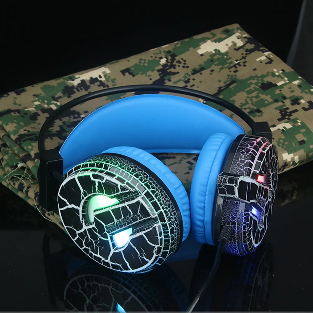 Professional Gaming Headset LED Light Earphone Headphone With Microphone H6 For Computer Game PC Gamer Laptop | Электроника