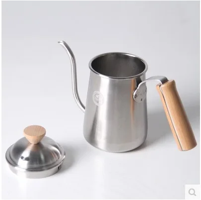 1 шт. серебристый чайник с деревянной ручкой 0 7 л|kettle enamel|pot teakettle electric |