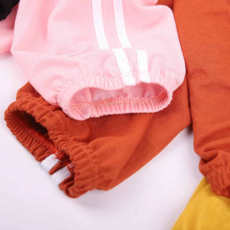 Детские однотонные штаны до щиколотки мягкие эластичные для мальчиков летние