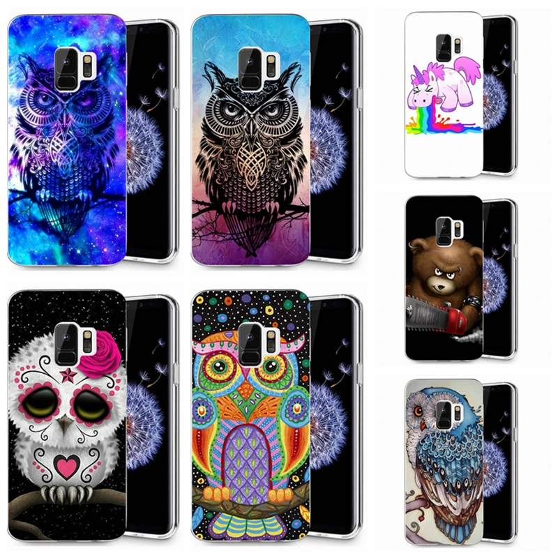 Case For Samsung Galaxy S3 S9 S9Plus S8 Plus S7 edge Note 8 Unicorn Painted Clear Soft TPU Silicone Fundas R038 |