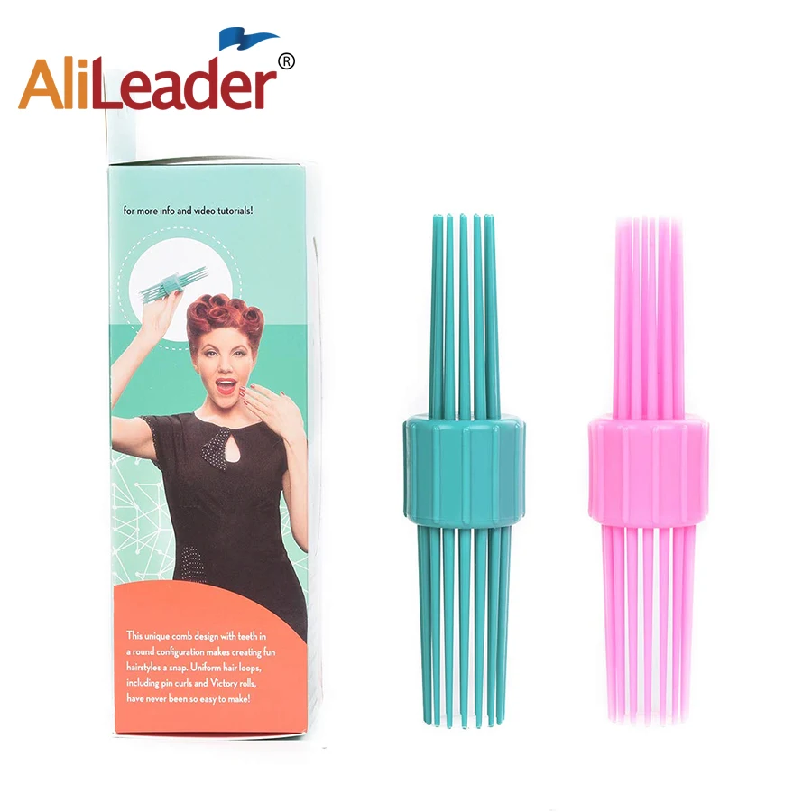 Alileader Волшебная плойки для волос бигуди Расческа с двойной головкой Инструменты