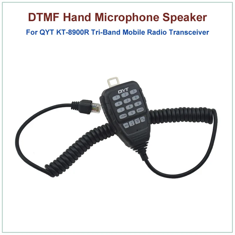 Горячая Распродажа оригинальный QYT 8 контактный DTMF ручной микрофон для KT 8900R KT8900R