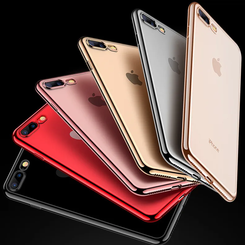 Роскошный Ультратонкий Прозрачный чехол для iphone XS Max 8 7 6 6S Plus прозрачный мягкий