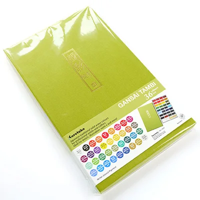 36 colors KURETATE Зиг Портативный искусства однотонные картина написанная акварелью и набор красок 12/18/24/36 цветов эскиз порошок принадлежности для рисования - Цвет: 36 colors