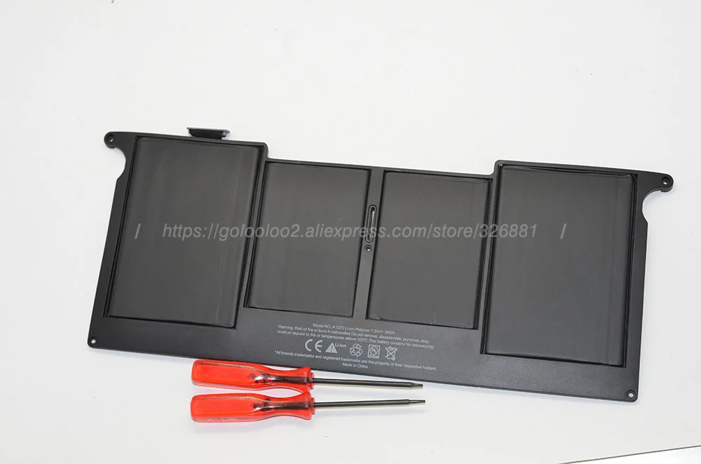 Аккумулятор Golooloo A1375 для ноутбука Apple 7 2 в 35 Вт/ч 11 дюймов A1370 (2010 производство) |