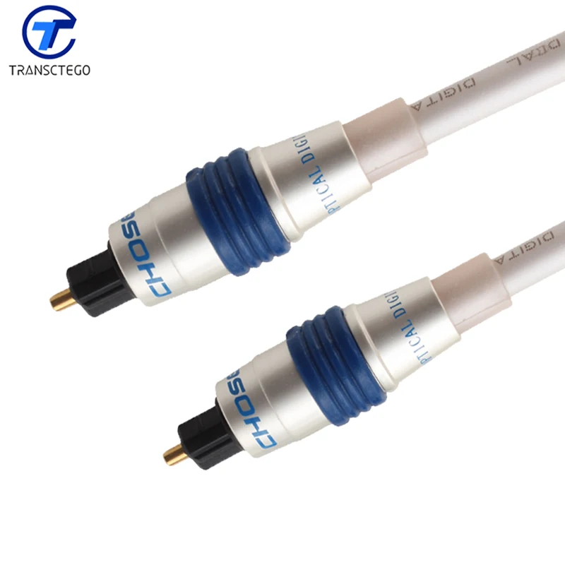 Цифровой волоконно оптический аудиокабель Toslink Hi Fi квадратные разъемы для