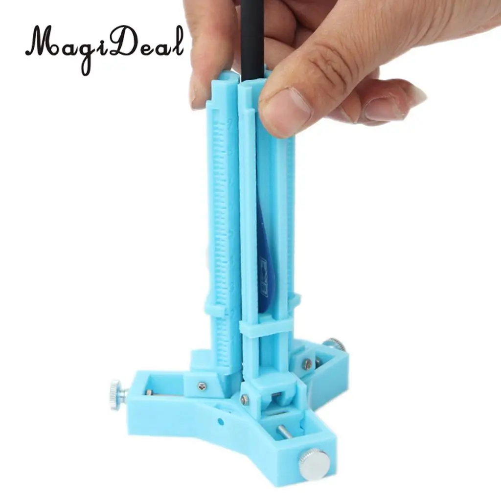 

MagiDeal Adjustable Archery Arrow Fletching Jig Adjustable Arrow Feathers DIY Stick Bonding Tool Shooting Hunting Outdoor Sports