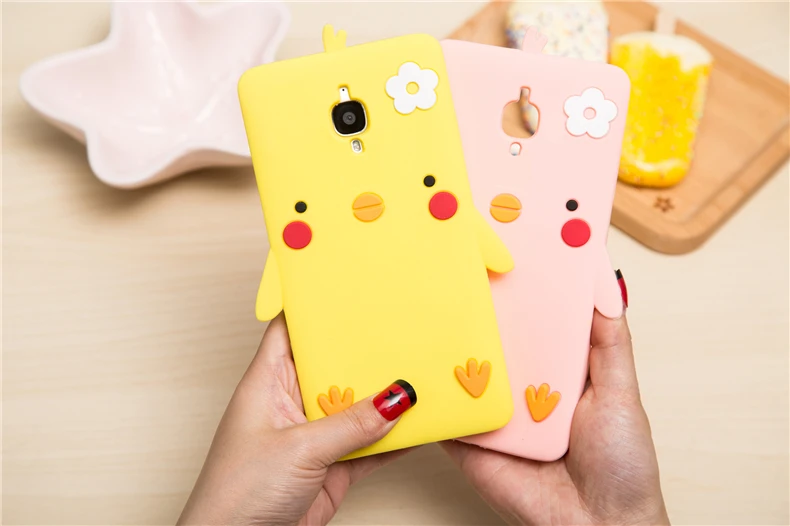 Oneplus 3T Cartoon Case Cute chicken Silicone back phone cover for / 3/ Oneplus3 cases |