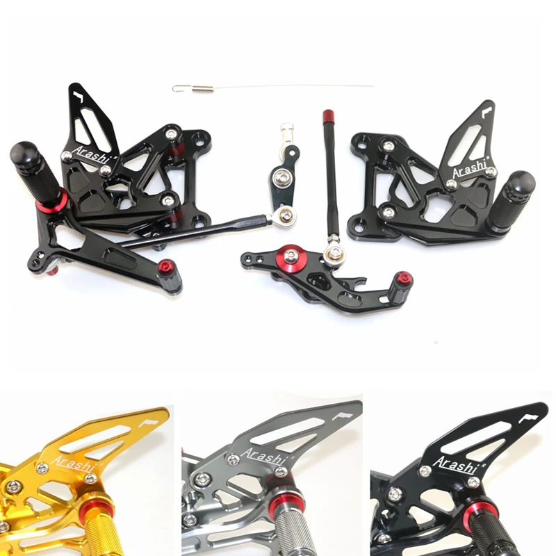 CNC регулируемый задний Набор Rearsets подставка для ног MV AGUSTA BRUTALE 675 800 2012 2013 2014 2015 2016