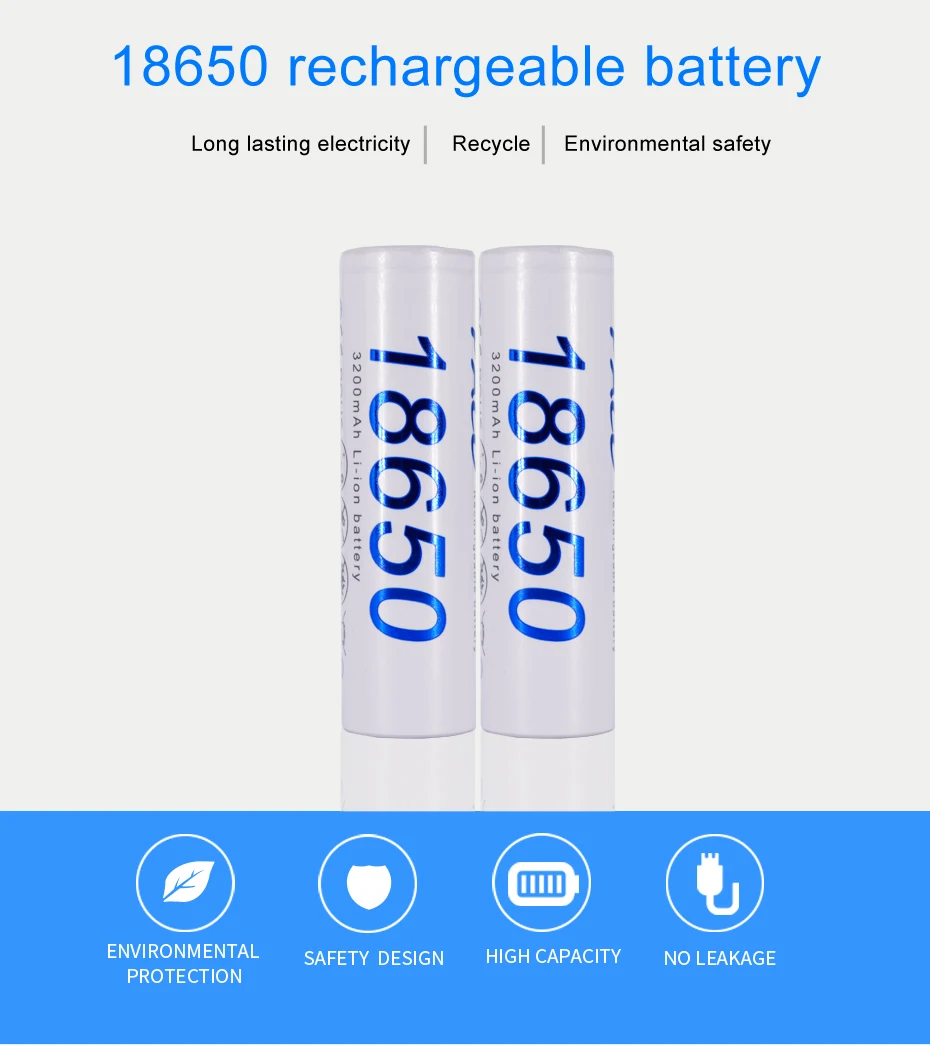 PALO 3200mAh 2-24pcs 18650 литиевая аккумуляторная батарея литий-ионные батареи для Panasonic фонарик электронные сигареты