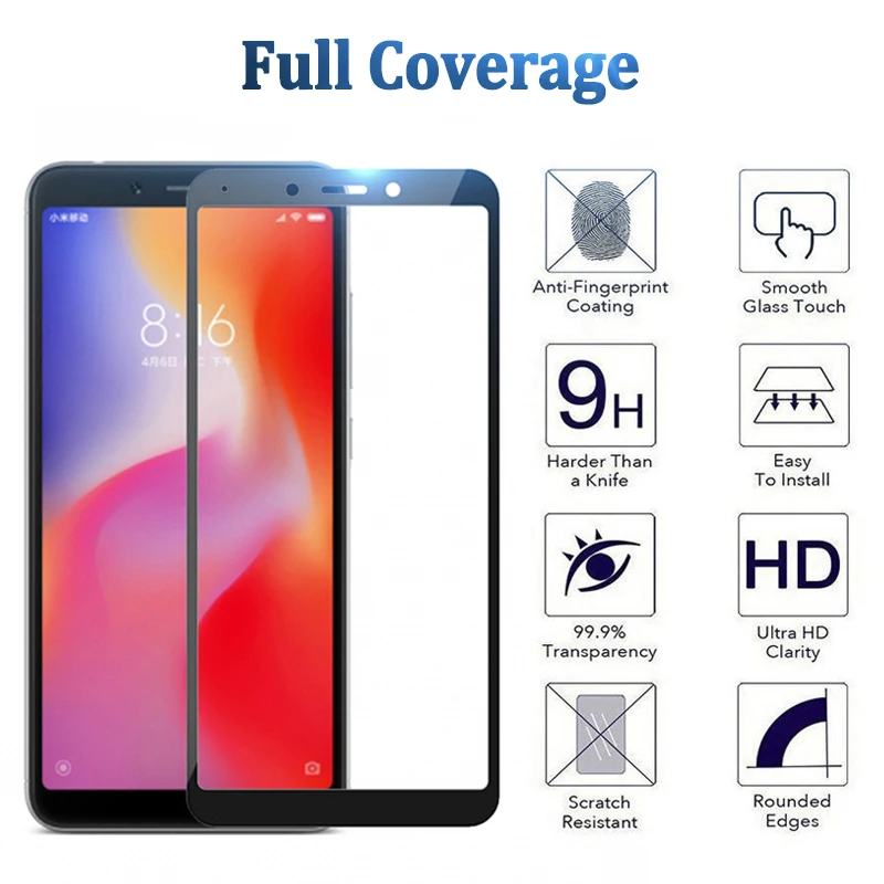 Защитное стекло на Ksiomi Redmi 6 защитная пленка для экрана Xiaomi Red Mi 6A Note Pro | Мобильные
