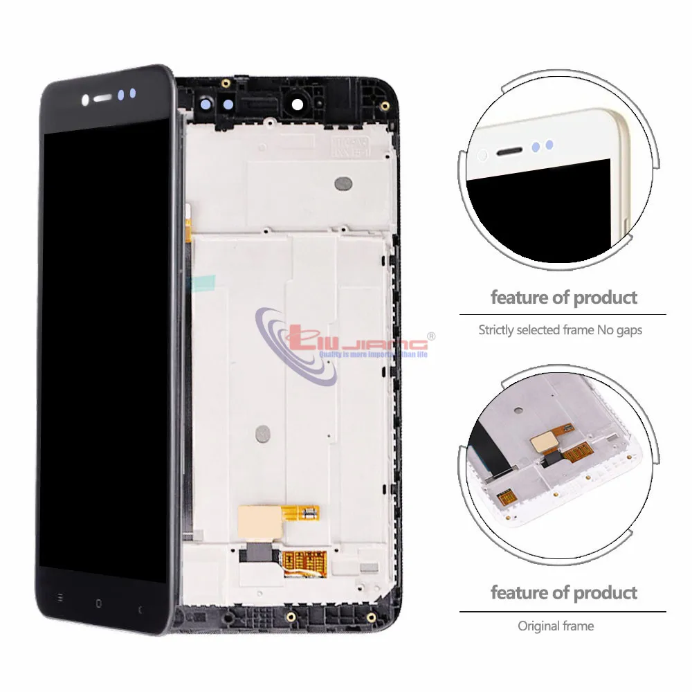 ЖК дисплей с сенсорным экраном и рамкой для XIAOMI Redmi Note 5A Prime Y1 Y1|Экраны мобильных