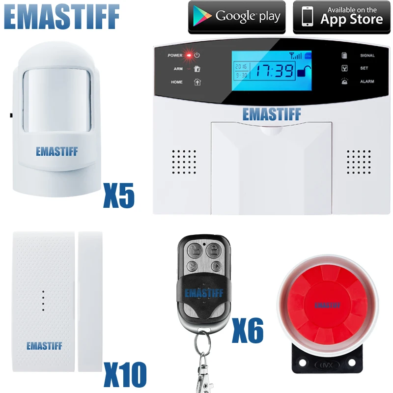 Охранная сигнализация для дома беспроводная/Проводная охранная с GSM и SMS 99