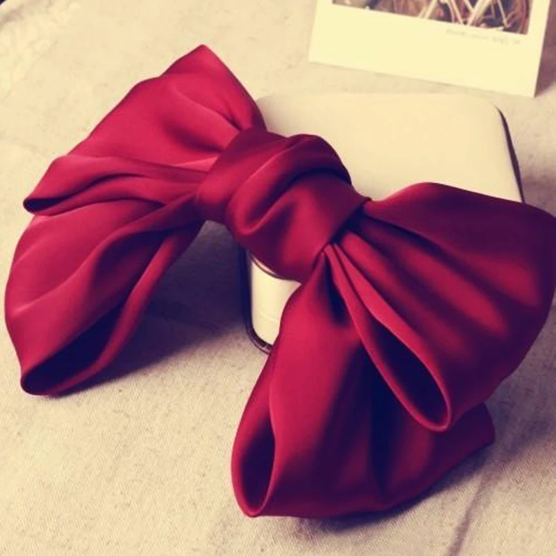 WmcyWell Модные Качественные большие красивые Для женщин девочек Шелковый бант