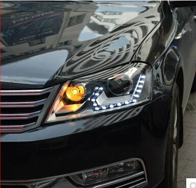 Автомобильные фары Clud 2012 2014 для vw passat b7 европейские светодиодные DRL H7 Ксеноновые