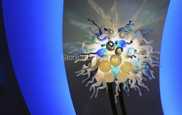 

Free Shipping Stylish Colorful Hand Blown Glass Mini Chandelier Bedroom