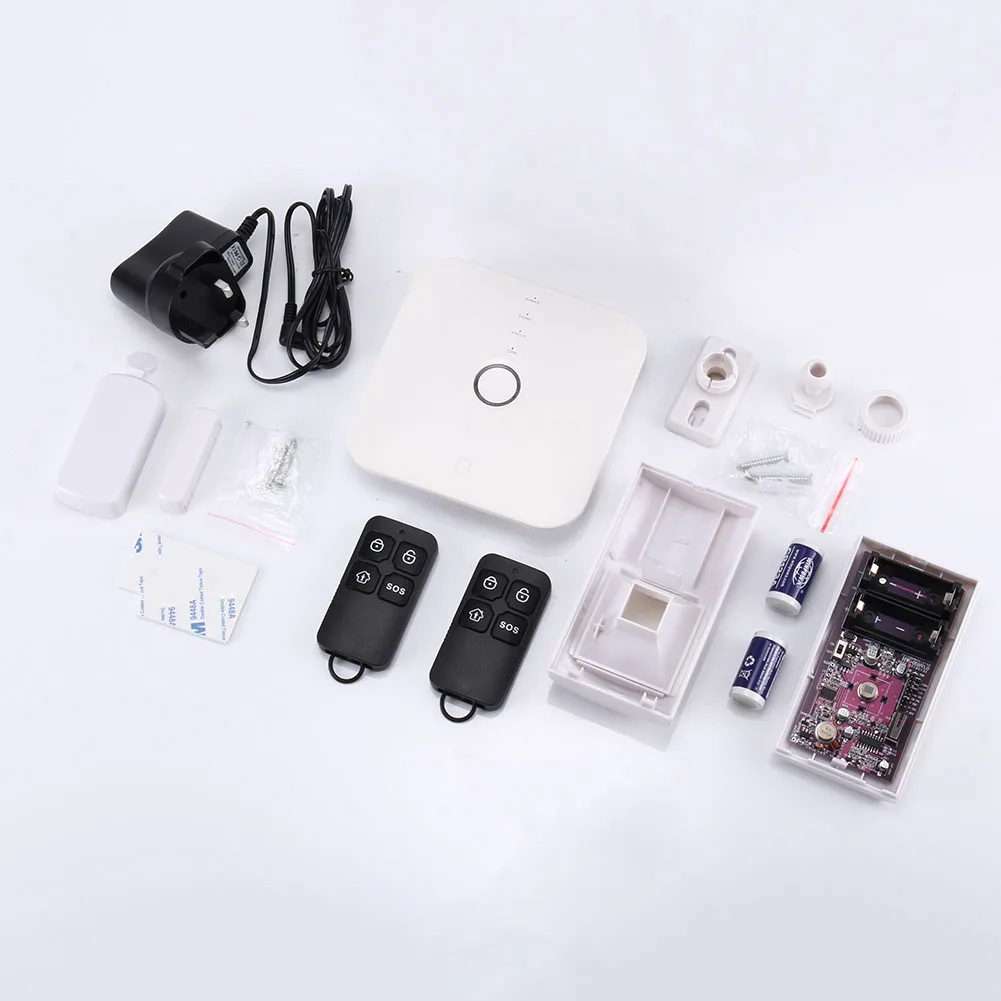 

Wi-Fi GSM SMS Call House Security Alarm System WIFI Push Message Alarm Smartphone APP Control SGA998