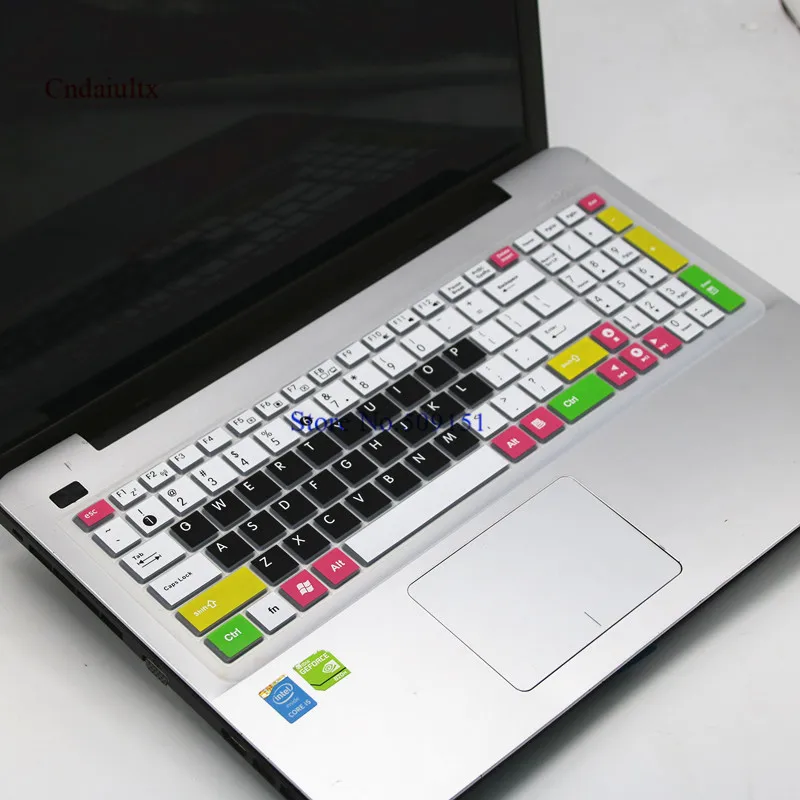 15 дюймовая силиконовая защитная Клавиатура для ноутбука Asus UX501 N56 A550 FL5600L FL5800L FX50jk