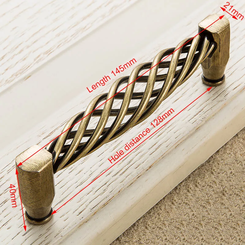 Ручки для шкафов NAIERDI бронзовые