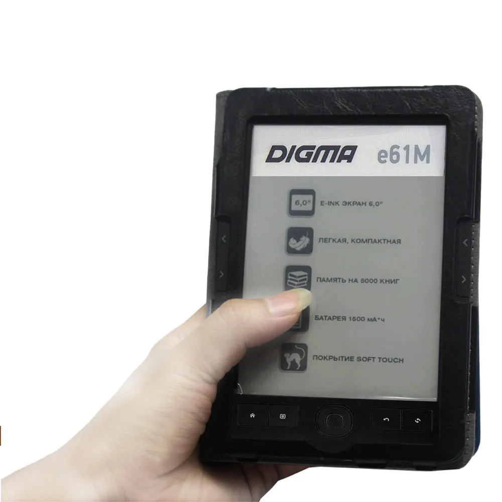 Кожаный чехол книжка для Digma e61M 6 дюймов с магнитной застежкой|Чехлы планшетов и