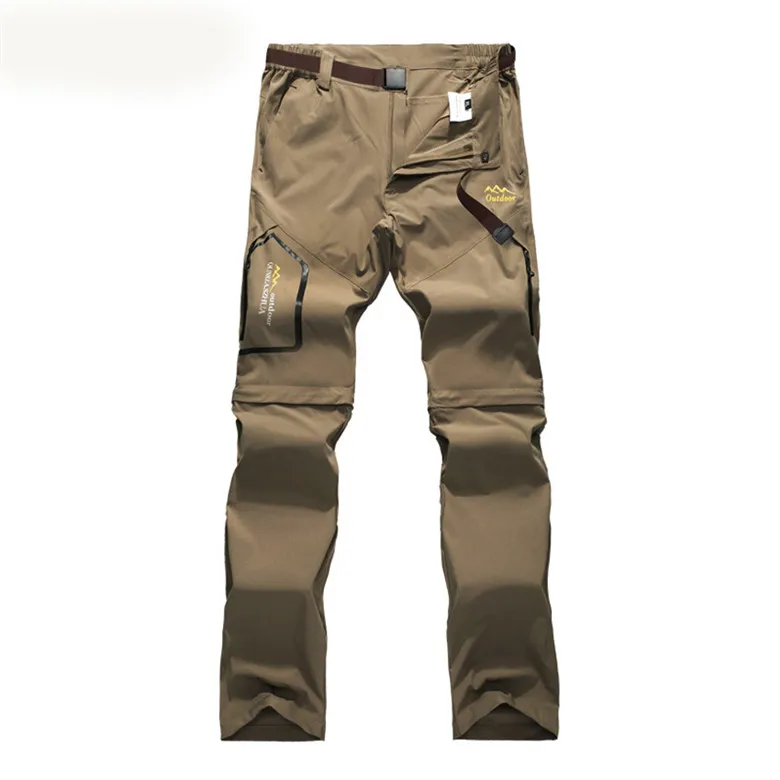 Women Khaki Ветер вкус 6XL женские летние съемные шорты для отдыха на открытом воздухе походные брюки для походов и рыбалки эластичные спортивные брюки женские KB112 - Цвет: Women Khaki