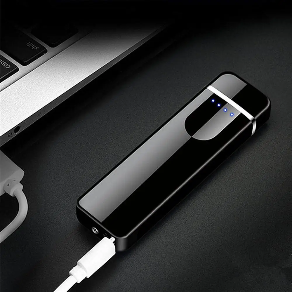 Светодиодный ветрозащитный двойной дуги электронная USB Зажигалка сенсорный
