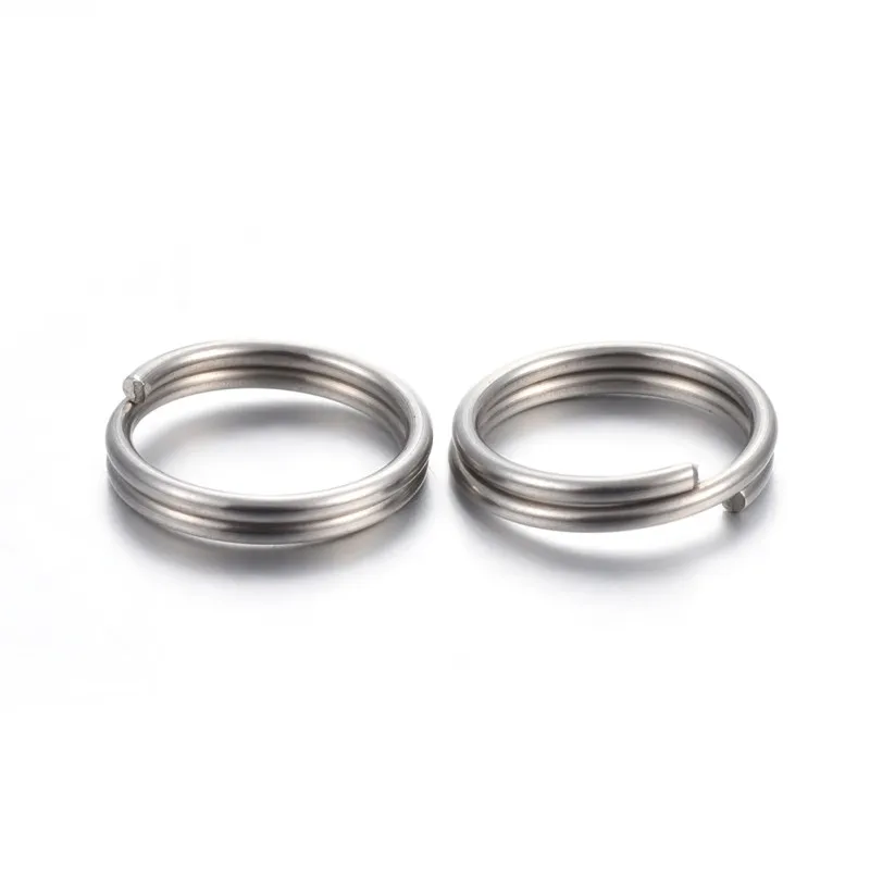 Stainless Steel 500 шт 304 из нержавеющей стали Сплит Кольца для самостоятельного изготовления ювелирных изделий Браслеты Ожерелья ручной работы ремесла поставки разъем F60 - Цвет: Stainless Steel