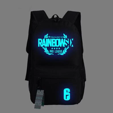 7 luminous Игровой рюкзак Tom Clancy's Rainbow Six Siege, мужской военный рюкзак, унисекс, школьные сумки для студентов, брезентовый Рюкзак для ноутбука, рюкзак для путешествий - Цвет: 7 luminous