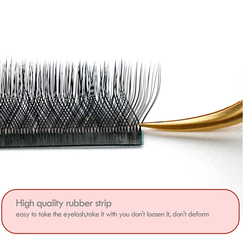 baby curl y-shaped eyelashes extention love mesh woven dense eyelashes super soft mink cilia 3D volume looking eye lash