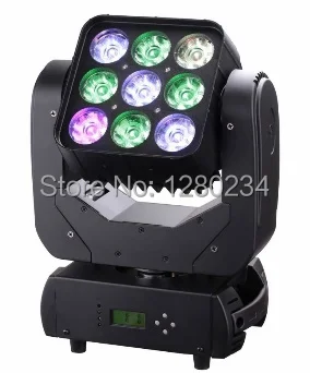4 шт. dmx управление 9x10 Вт светодисветодиодный rgbw OSRAM светодиодная матрица