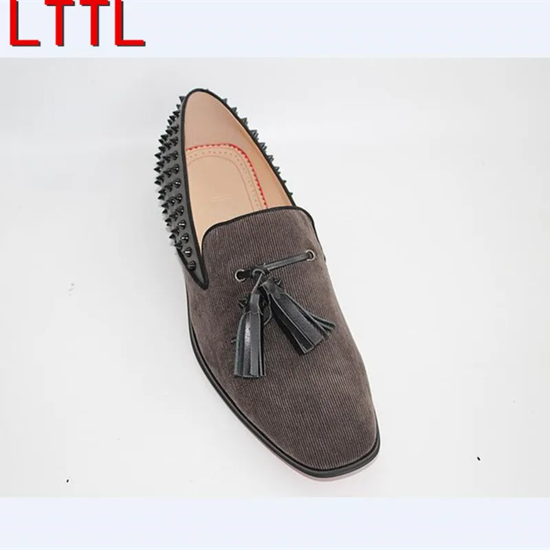 LTTL Бренд Моды Мужская Обувь Квартиры С Повседневная Мужской Бездельников
