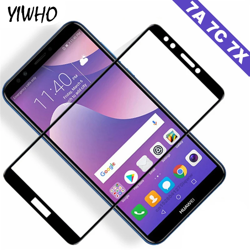 9H Honor 7a Защитное стекло для Honor 7c Pro закаленное стекло для huawei 7x A7 C7 X7 7 A C X безопасная защита экрана пленка