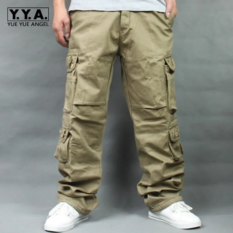 

Mens Cargo Pants Casual Mens Pant Baggy Trousers Male Military Tactical Pants With Multi Pockets Thick Warm Loose Fit Plus Size