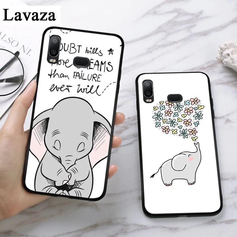 Cartoon cute elephant Silicone Case for Samsung S6 Edge S7 S8 Plus S9 S10 S10e M10 M20 M30 M40 | Мобильные телефоны и