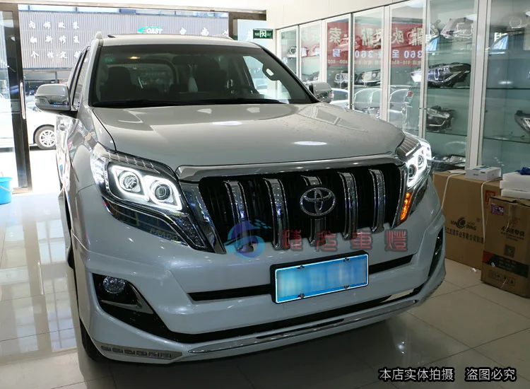 KOWELL Автомобиль Стайлинг фара для фары для Toyota Prado светодиодный- DRL дневные ходовые огни руководство Биксеноновые HID аксессуары